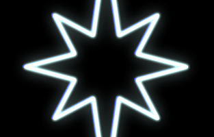 LED svetelný motív - hviezda