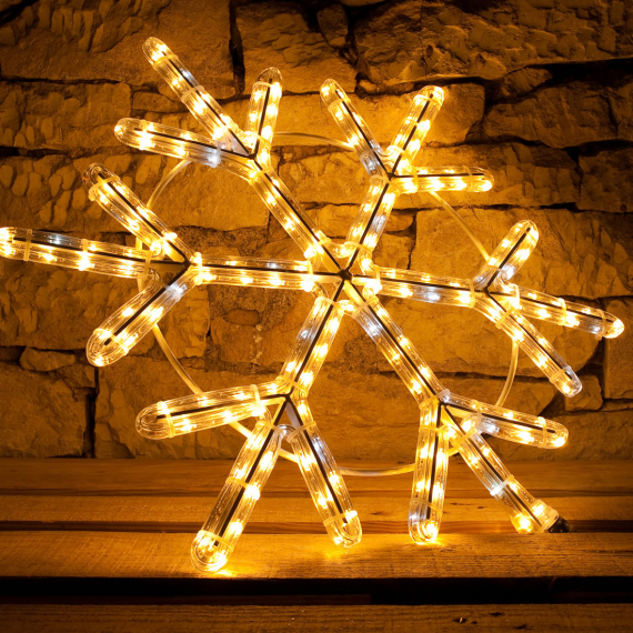 LED svetelný motív - vločka