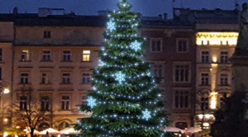 LED svetelná sada na strom 6-8m s dekormi EFD05
