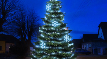 DECOLED LED svetelná sada FLASH na strom 6-8m s dekormi EFD01