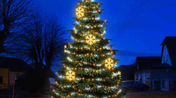 DECOLED LED svetelná sada FLASH na strom 6-8m s dekormi EFD02