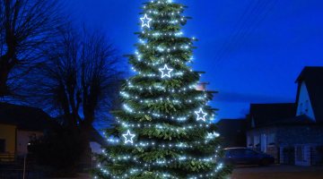 LED svetelná sada FLASH na strom 6-8m s dekormi EFD11
