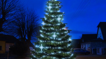 LED svetelná sada FLASH na strom 6-8m s dekormi EFD15S2