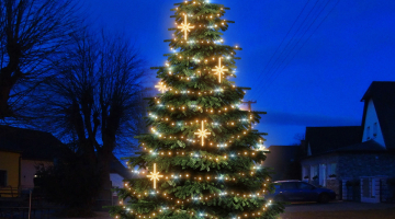 LED svetelná sada FLASH na strom 6-8m s dekormi EFD15WS2