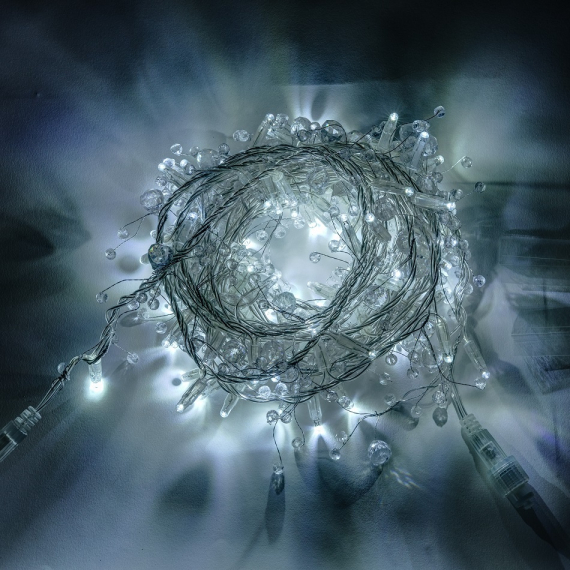 DECOLED Světelný řetěz s krystalky