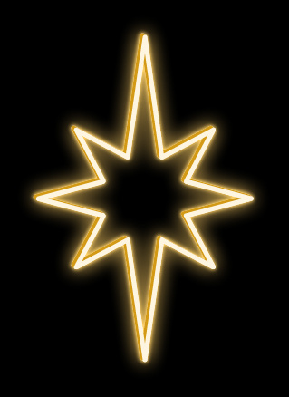 DECOLED LED svetelná hviezda
