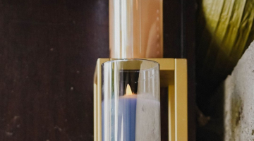 DECOLED LED sviečka v skle 15cm