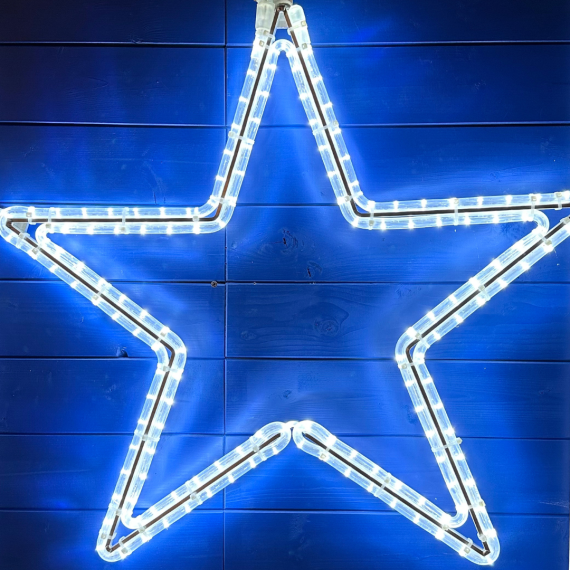 DECOLED LED svetelný motív - hviezda 70cm