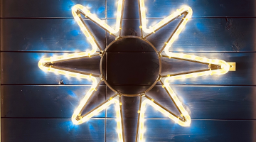 DECOLED LED hviezda Polaris - 53 x 90cm