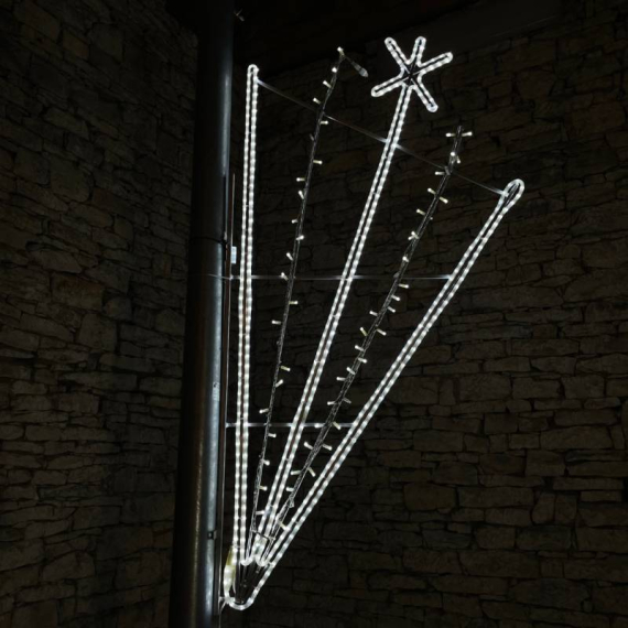 DECOLED LED světelný motiv rozprsk s hvězdičkou ledová hadice