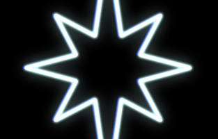 DECOLED LED svetelný motív - hviezda