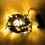 LED osvetlenie na batérie, teple biela, 10,2 m, IP44 – Obrázok 3