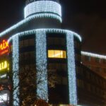 LED svetelná záclona, ​​1x7 m, ľadovo biela, 600 diód, IP67 – Obrázok 3
