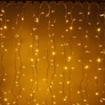 LED svetelná záclona, ​​1x12m, teple biela, 1200 diód, IP67