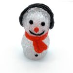 LED svetelný snehuliak, 15 cm – Obrázok 4