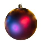 Vianočné ozdoby - sada plastových gulí 24 ks, priem. 8 cm, vínová, 12x matná, 12x glitter – Obrázok 8