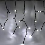 LED svetelná sada na dom, 9+1 zadarmo, ľadovo biela, čierny kábel – Obrázok 6
